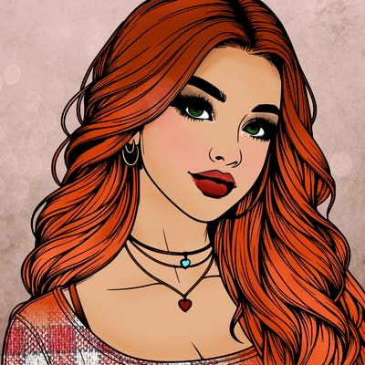 detailed realistic girl