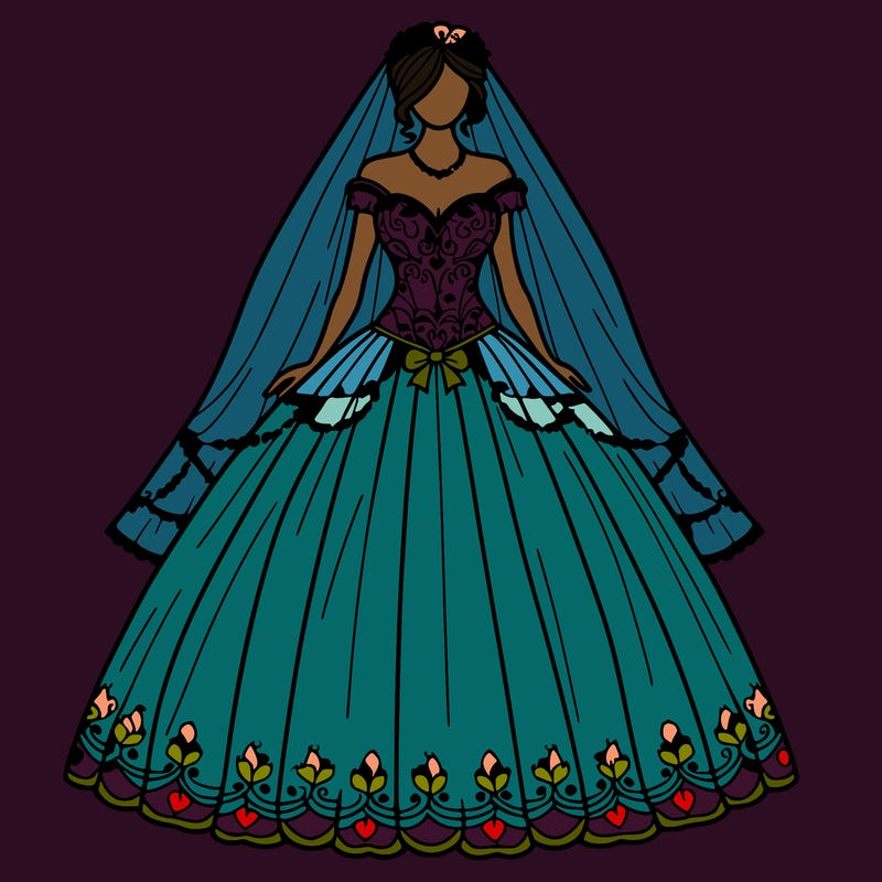 the biggest wedding dress with realistic bride