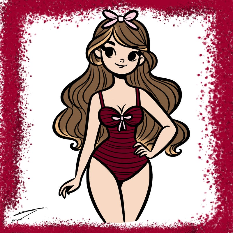 girl in bathing suit