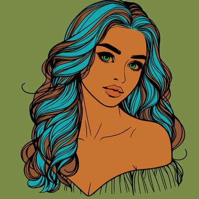 beautiful realistic girl