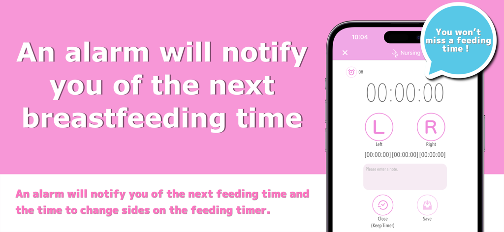 Milk Time - Timer for nursing - Medical App | MWM