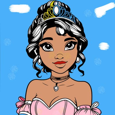 realistic princess tiana