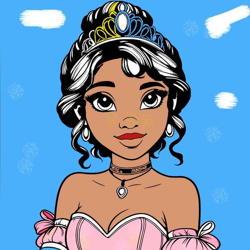 realistic princess tiana