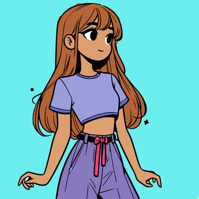 girl in a cute crop top