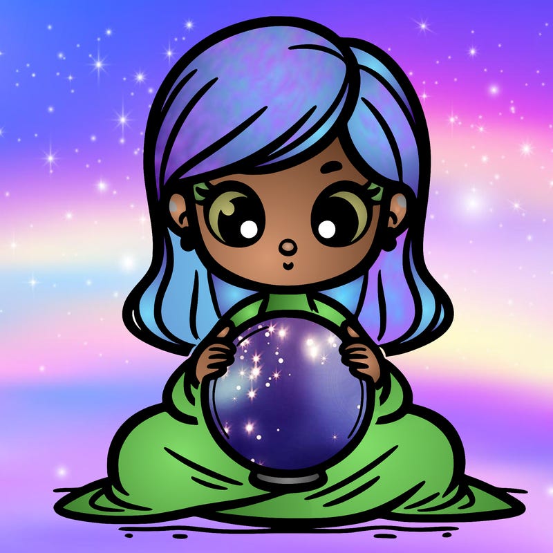 girl with a glowing orb