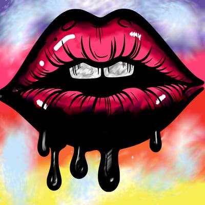 lips that look realistic and drip