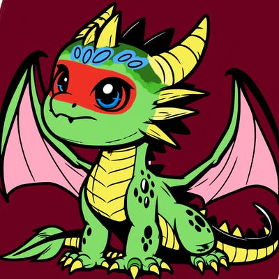 fierce baby night dragon
