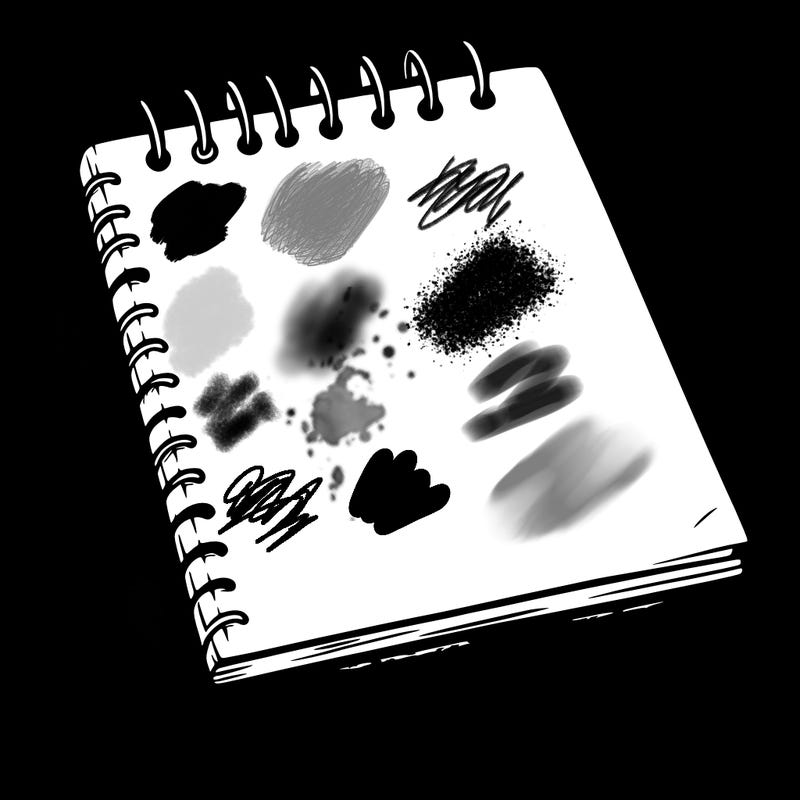 a blank sketch pad
