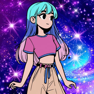 girl in a cute crop top