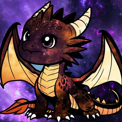 fierce baby night dragon