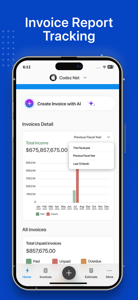 Invoice Maker & Receipt App | AI-Powered Professional Billing