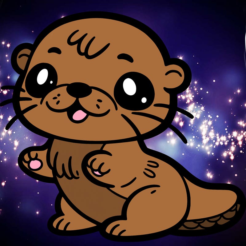 a super cute otter