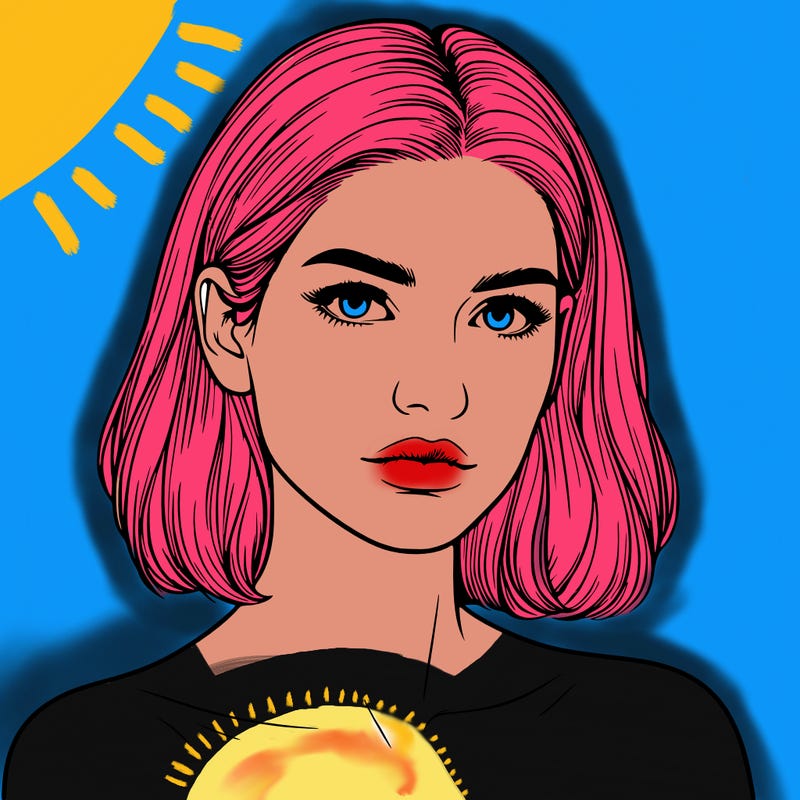 realistic portrait of woman