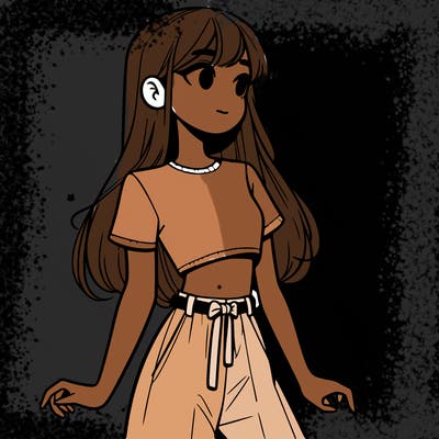 girl in a cute crop top