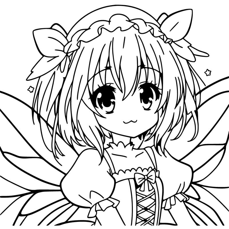 anime girl dressed as a fairy