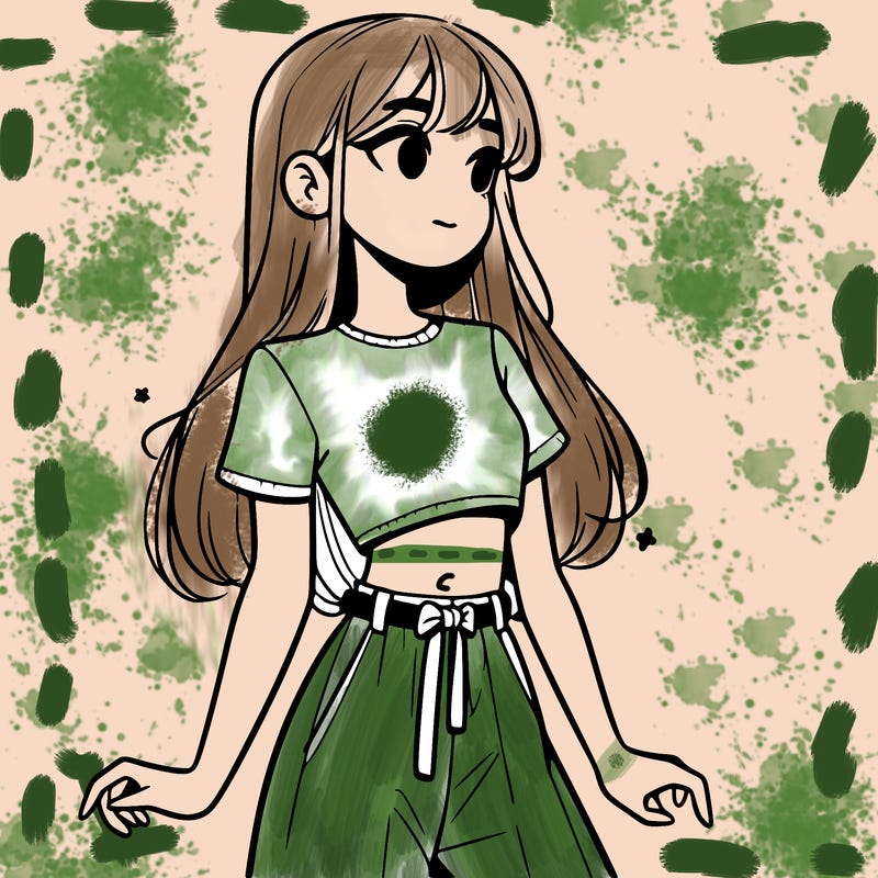 girl in a cute crop top