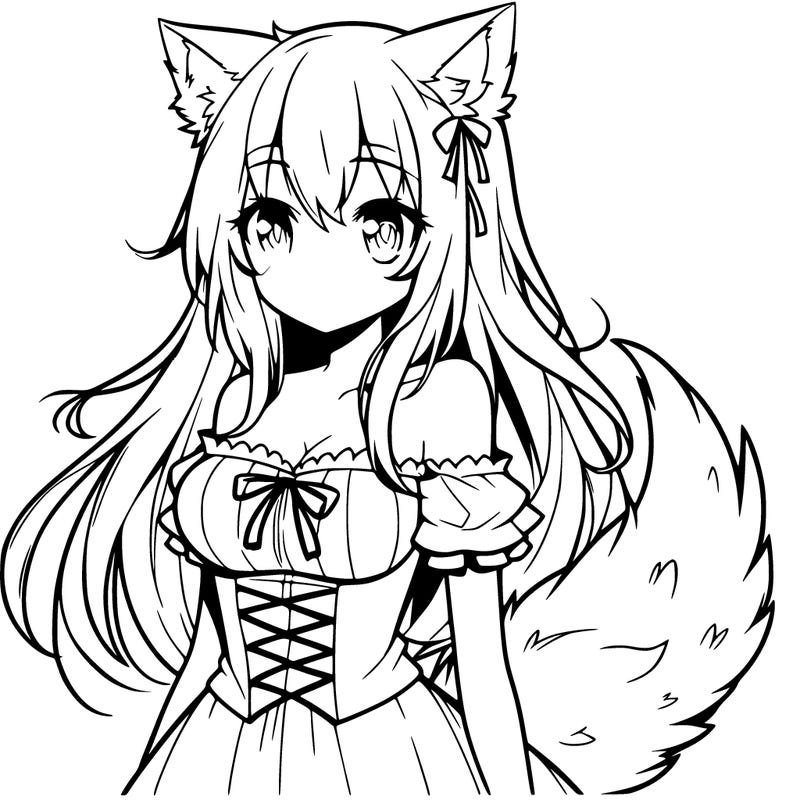 anime wolf girl