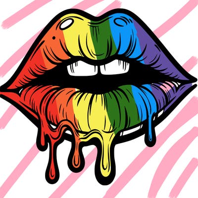 lips that look realistic and drip