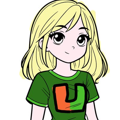 teen girl with a t-shirt on