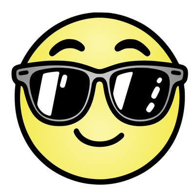 emoji with sunglasses