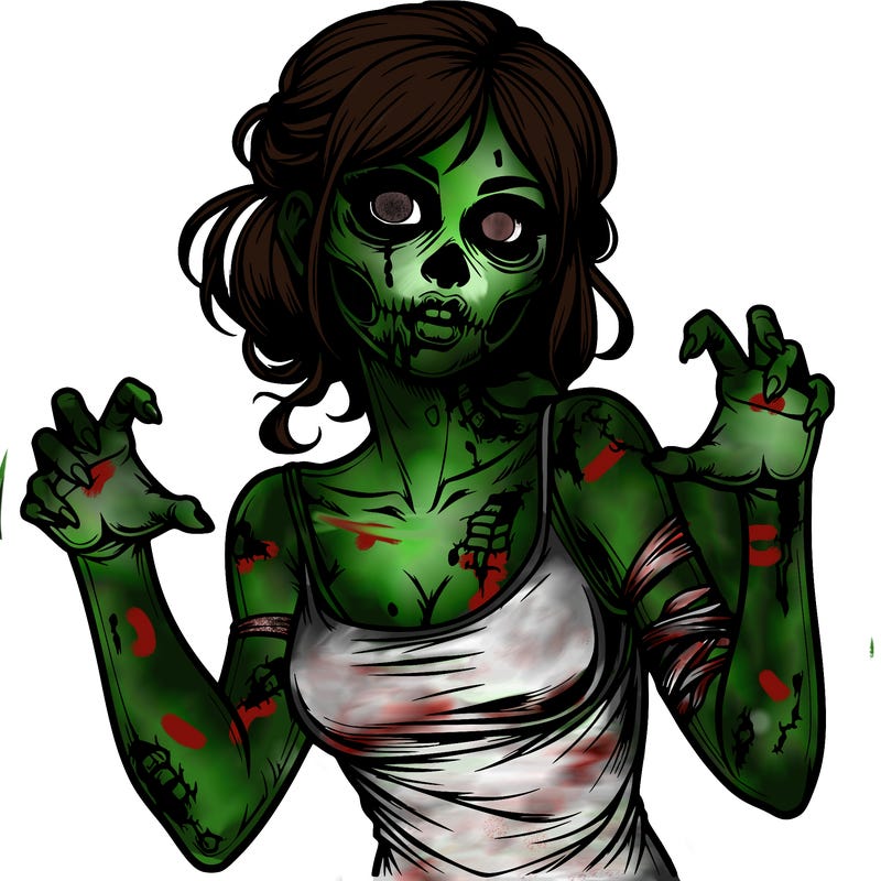 realistic zombie girl
