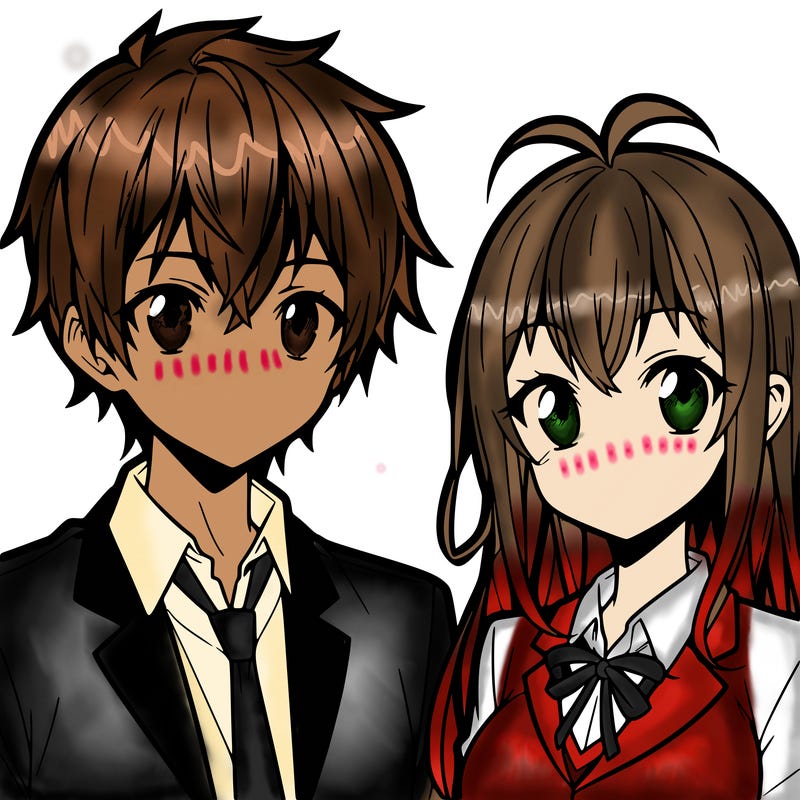 anime boy and girl