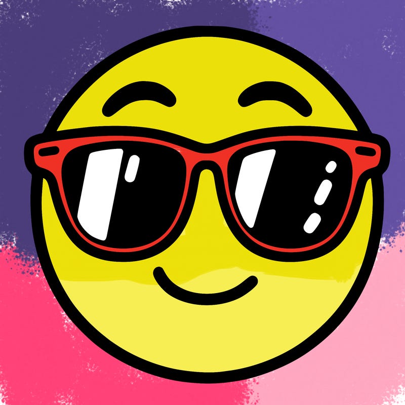 emoji with sunglasses