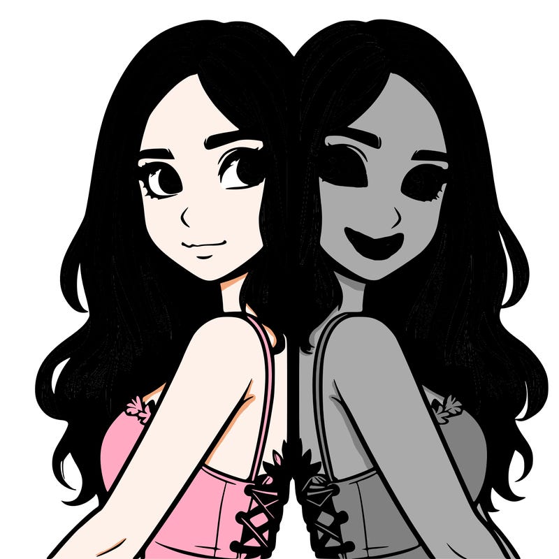 a realistic girl split