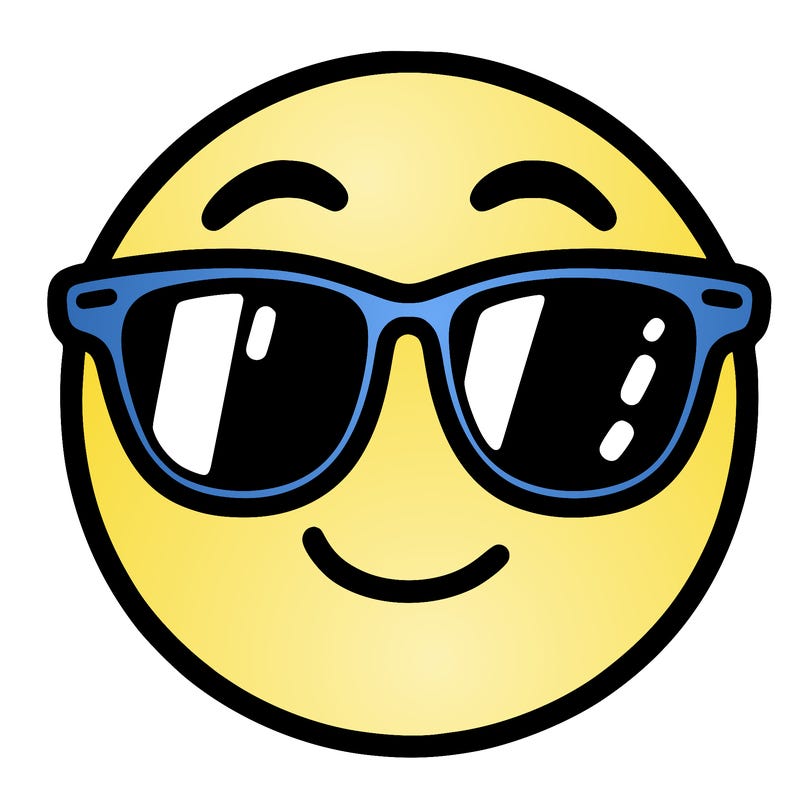 emoji with sunglasses