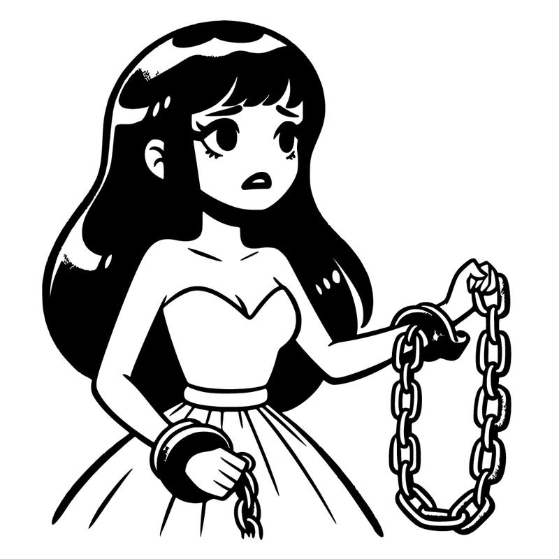 chained woman