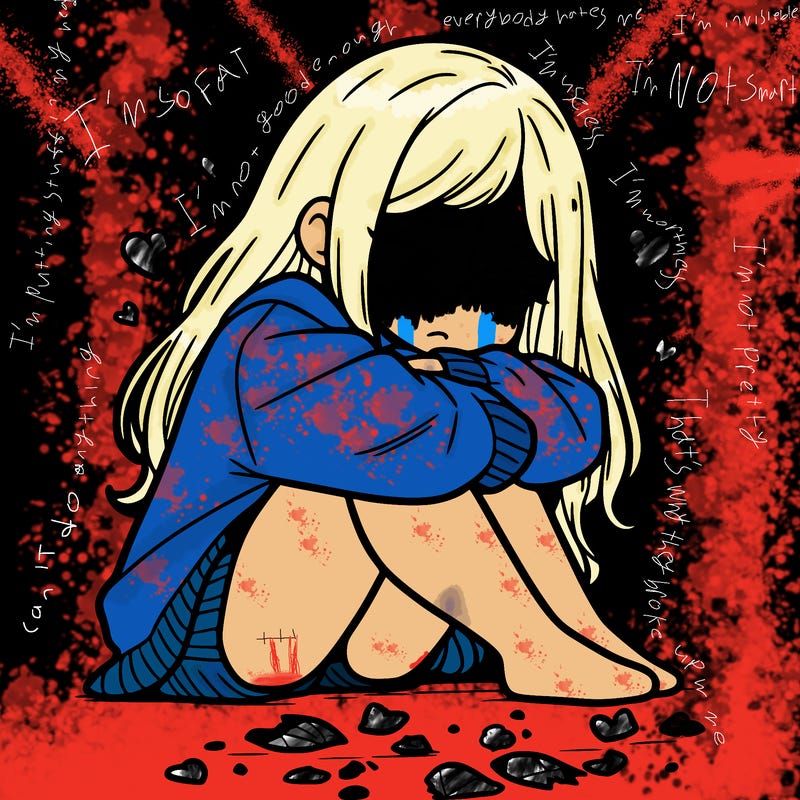 a girl after a breakup