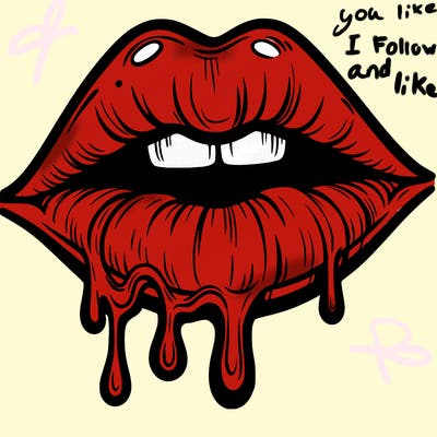 lips that look realistic and drip