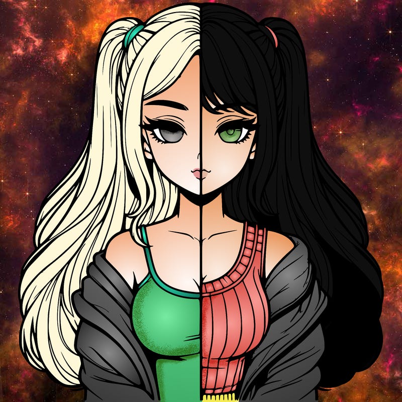 realistic girl split