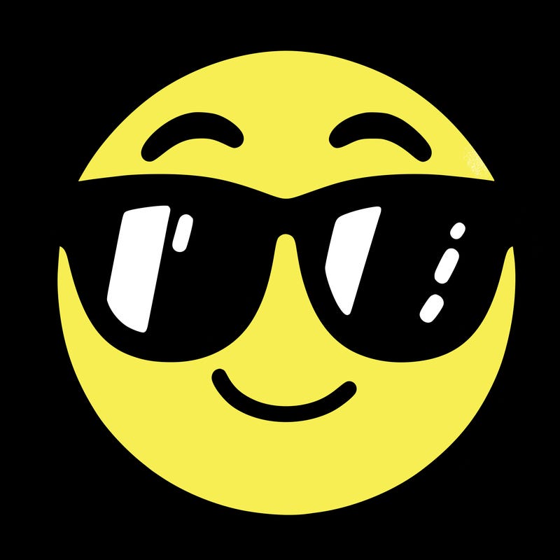 emoji with sunglasses