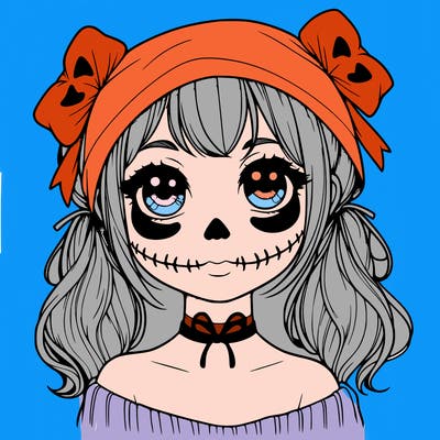 realistic girl halloween