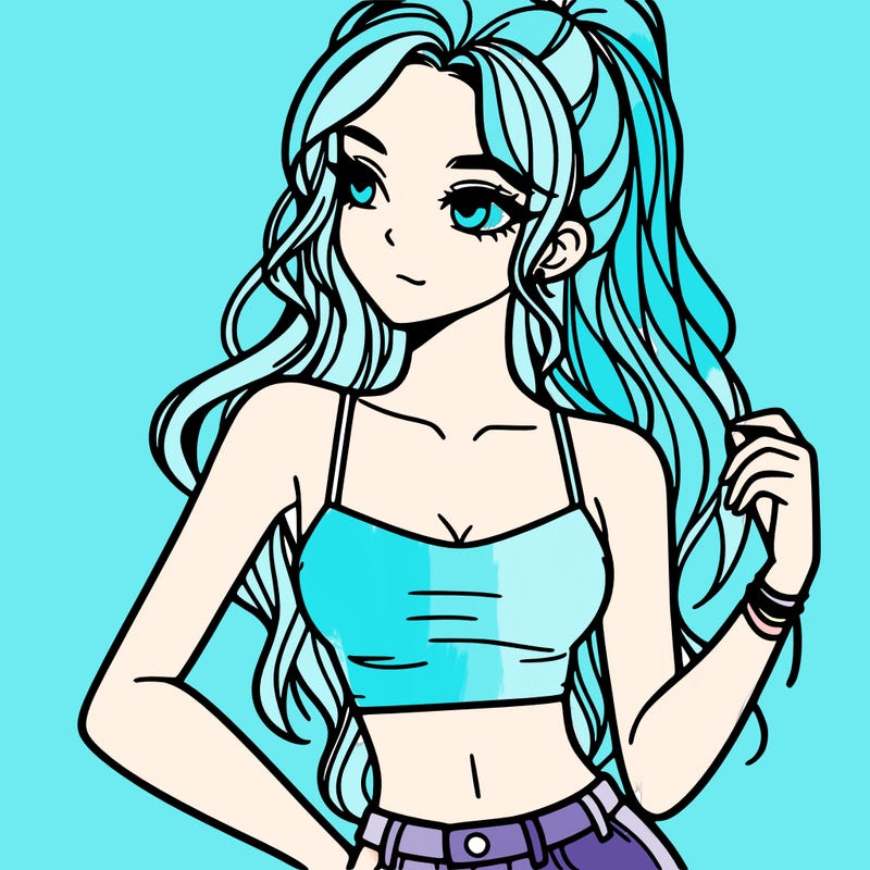girl in crop top