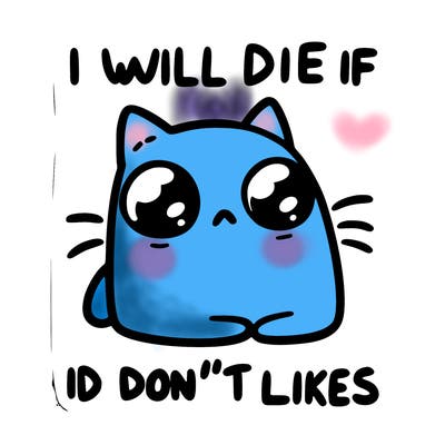 a cat that will die if we don’t get 10 likes