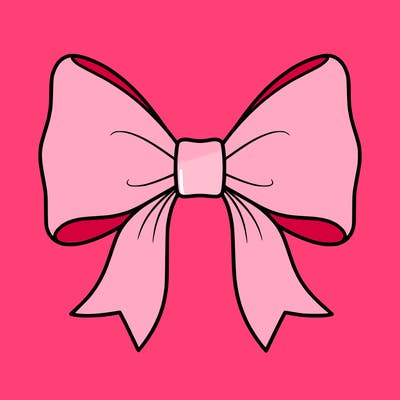 preppy bow plain