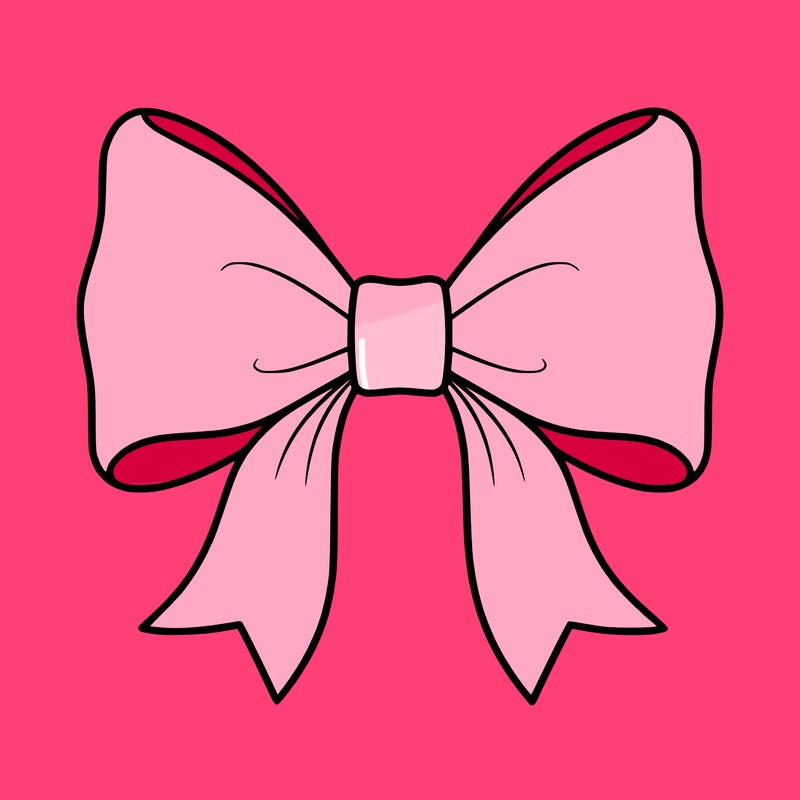 preppy bow plain