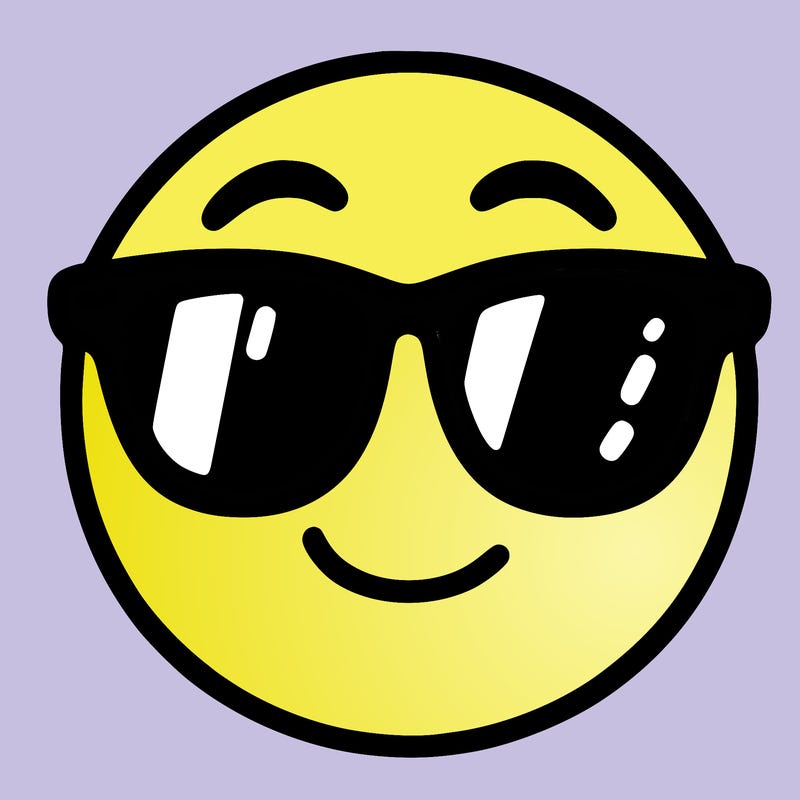 emoji with sunglasses