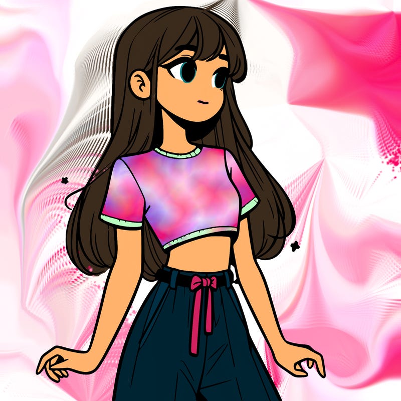 girl in a cute crop top