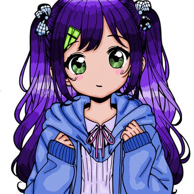 manga girl with cute clothes