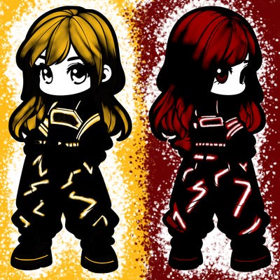 girl in crop top and baggy pants