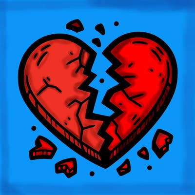 broken to pieces heart