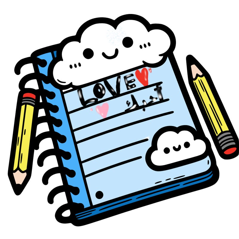 blank lined notebook