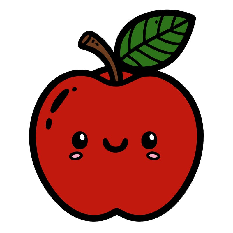 simple smiling fruit