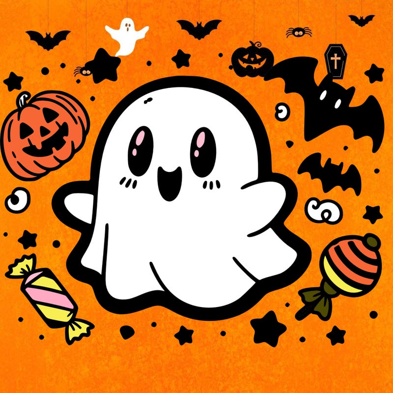 halloween cute little ghost