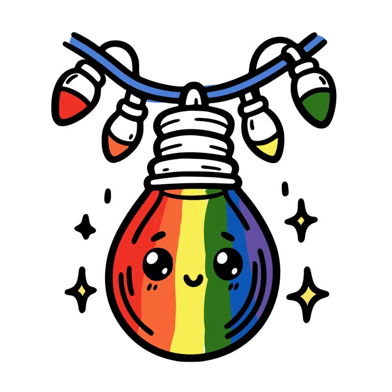 small bulb of a garland