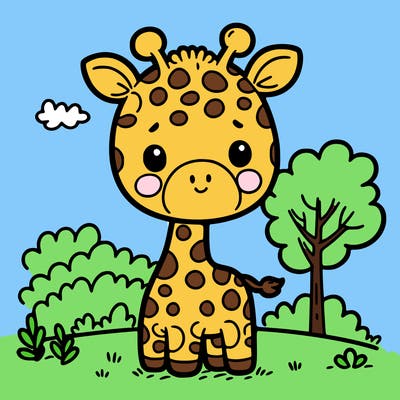 cute giraffee