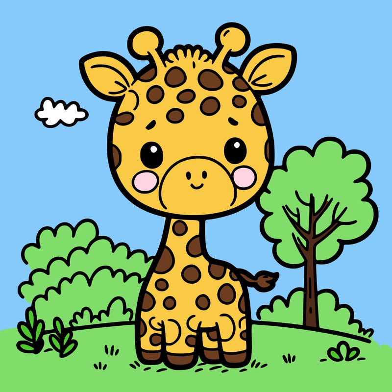 cute giraffee